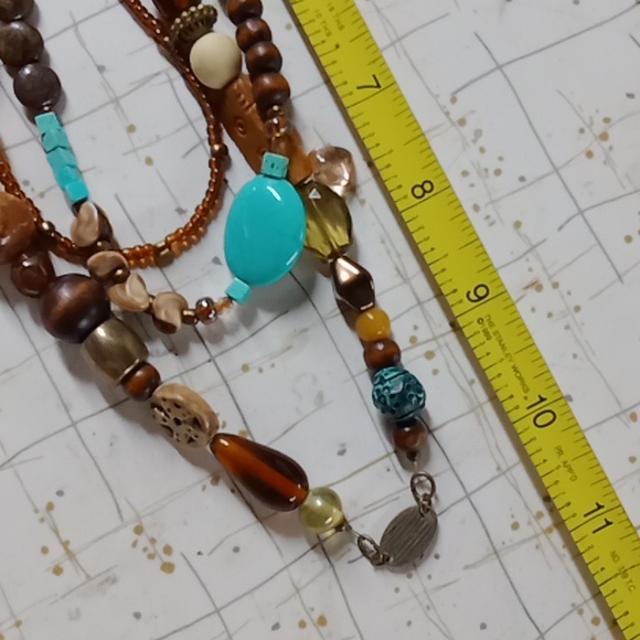 Multi Beaded Necklace #A320 - Picture 13 of 14